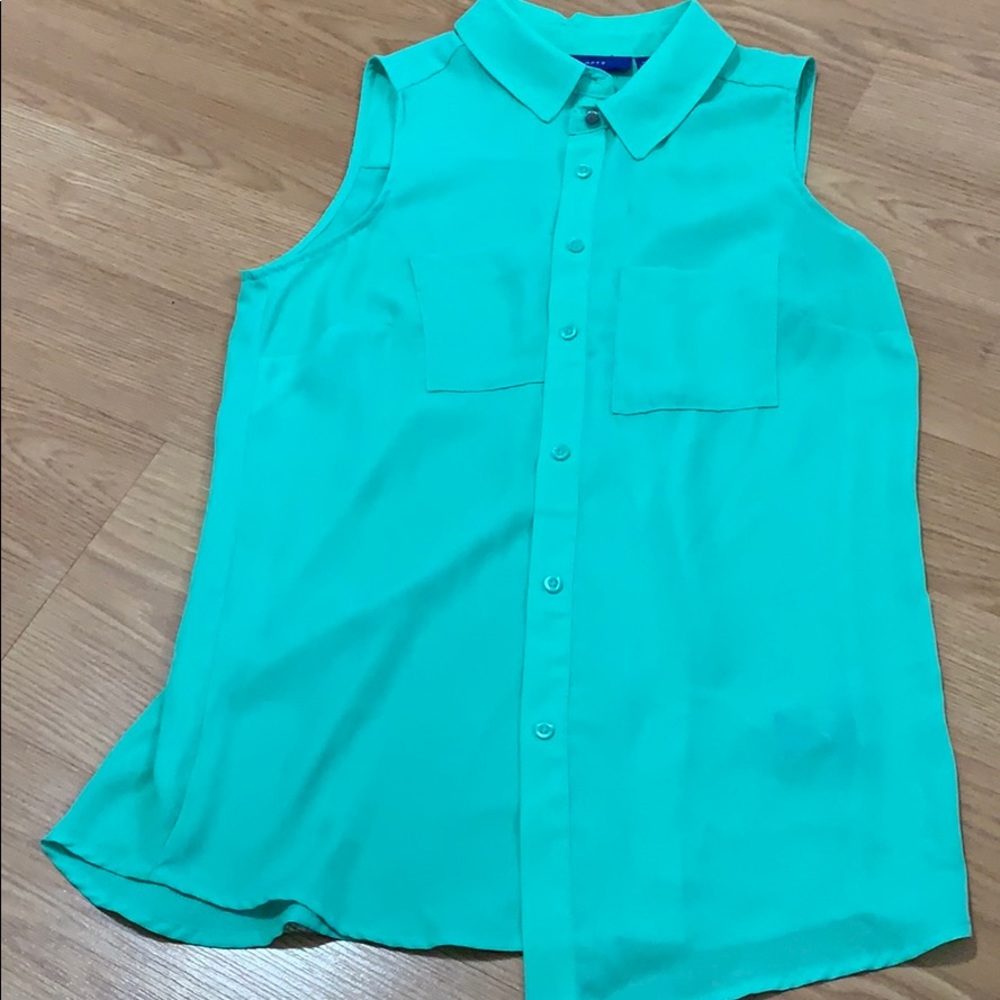Women’s XS Apt 9 mint green  blouse